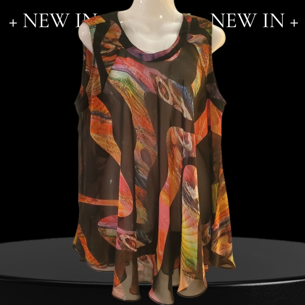 🛍2/$25 Vibrant Abstract Sleeveless Tank Top